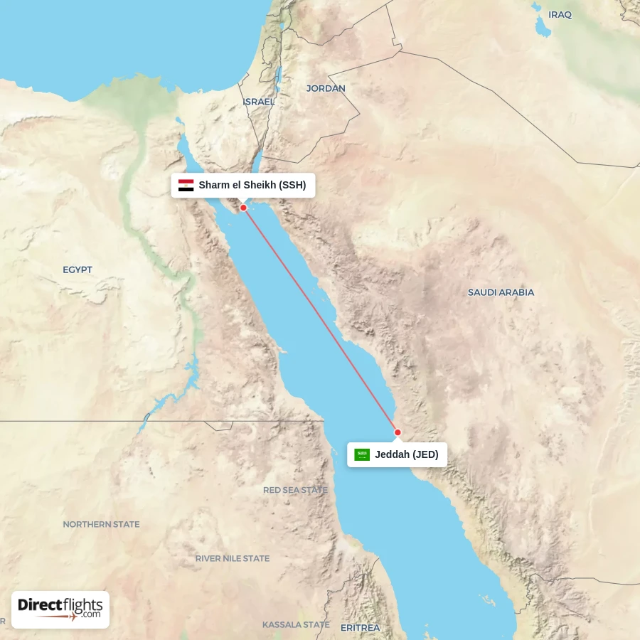 SSH - JED route map