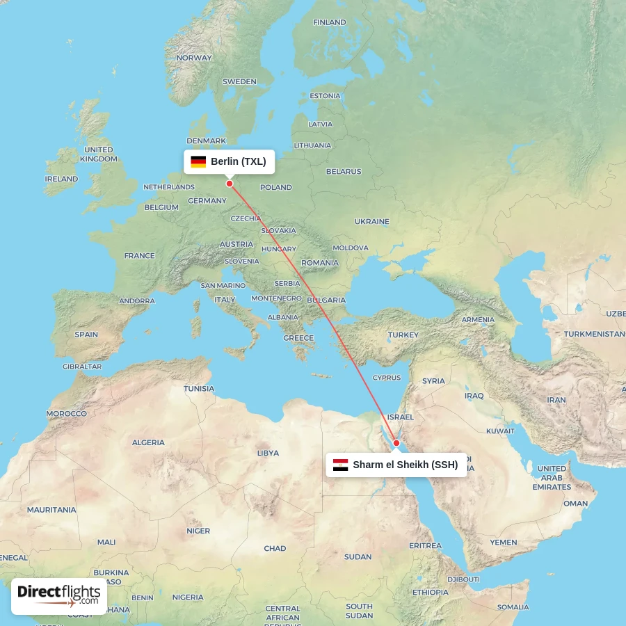 SSH - TXL route map