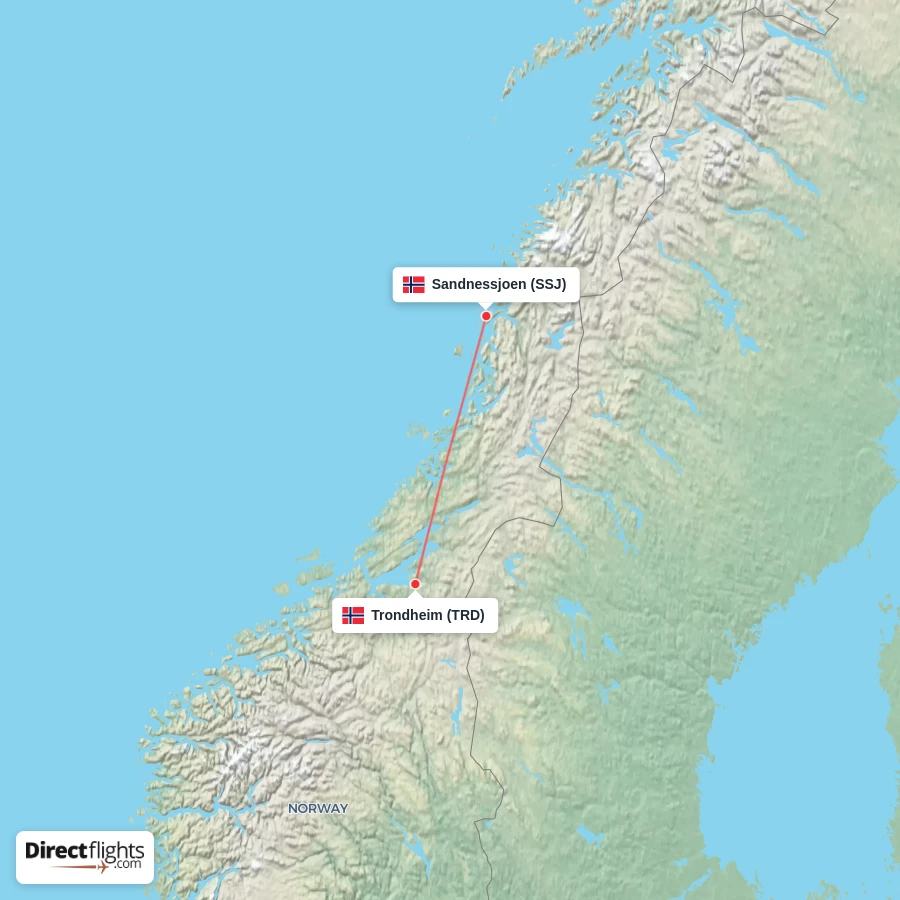 SSJ - TRD route map