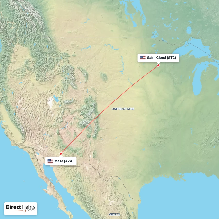 STC - AZA route map