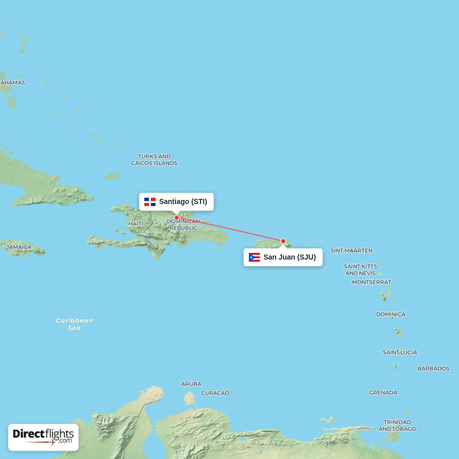 STI - SJU route map