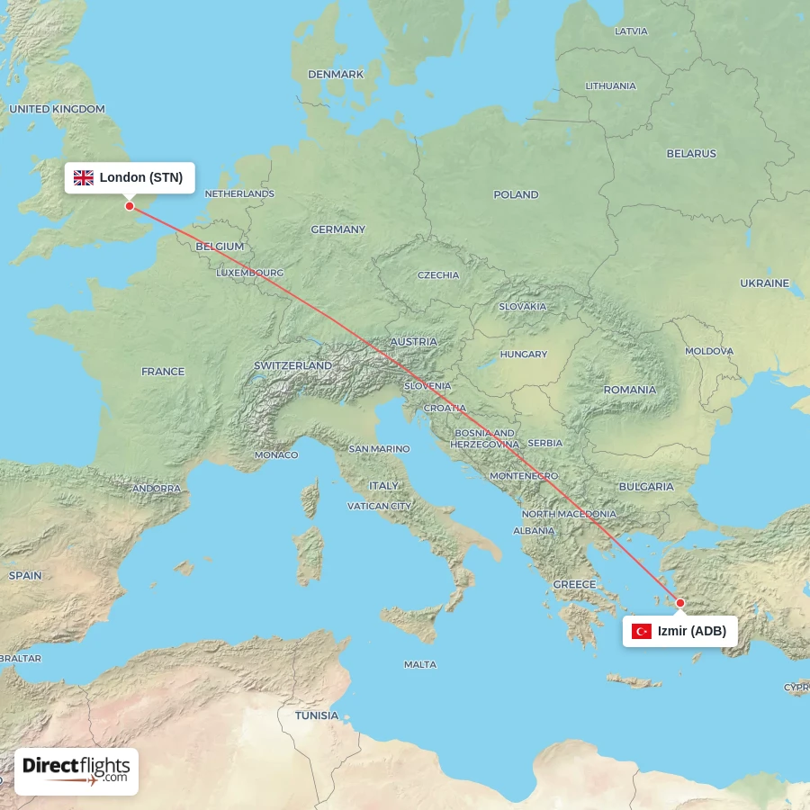 STN - ADB route map