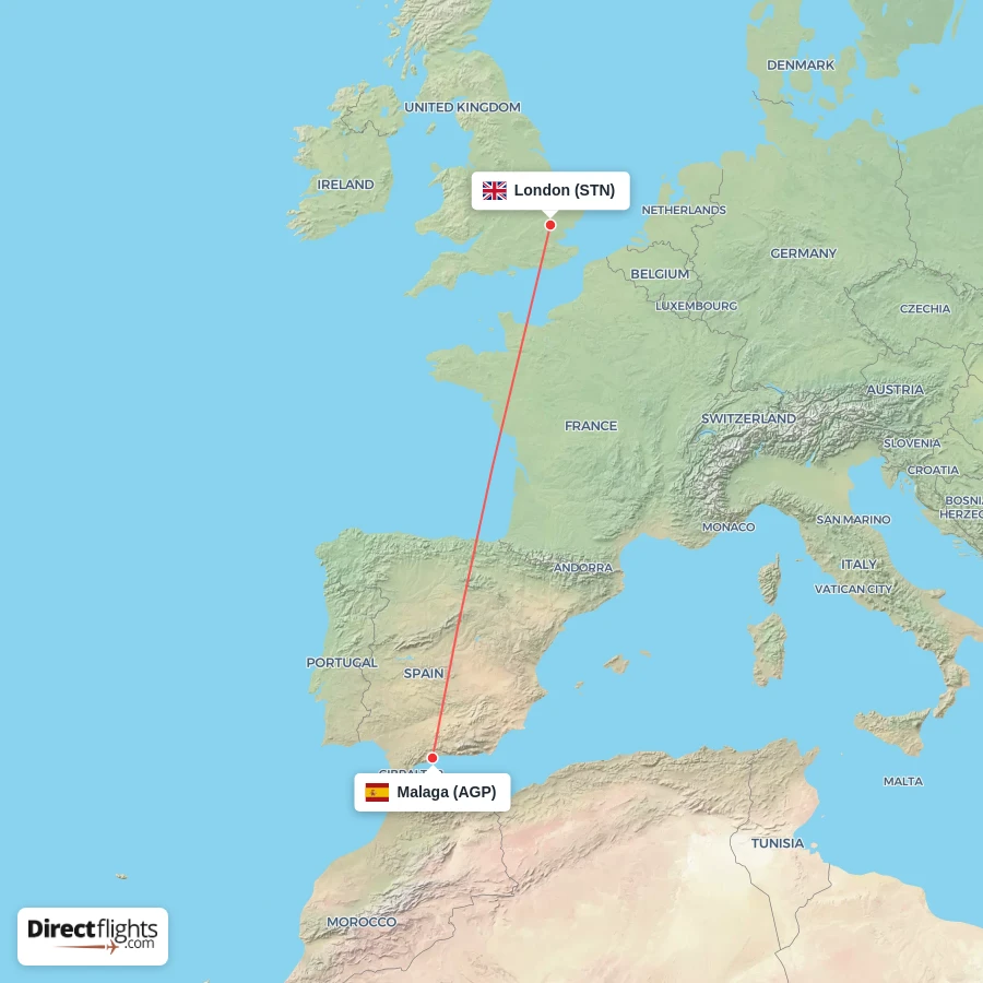 STN - AGP route map