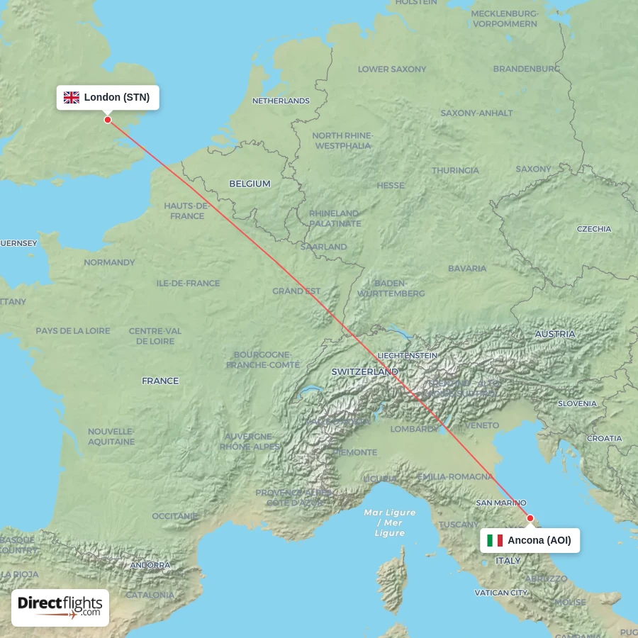 STN - AOI route map