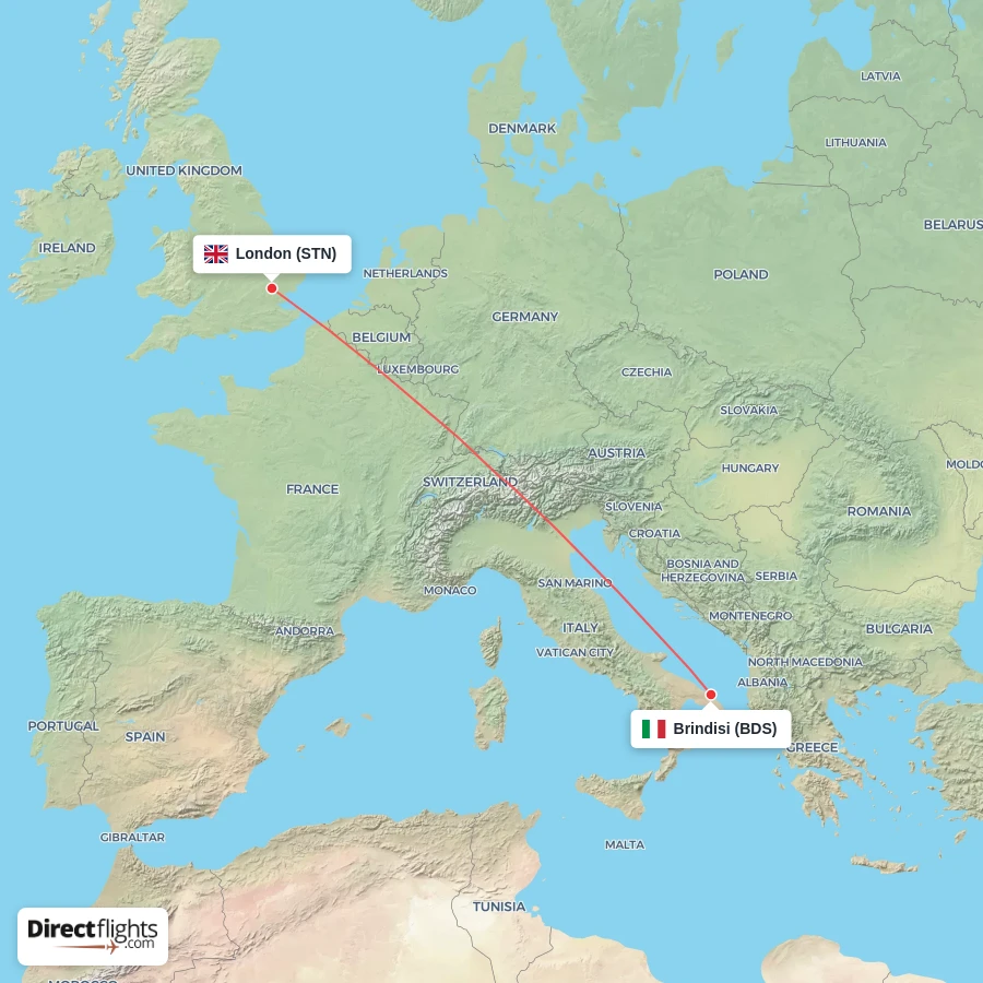 STN - BDS route map