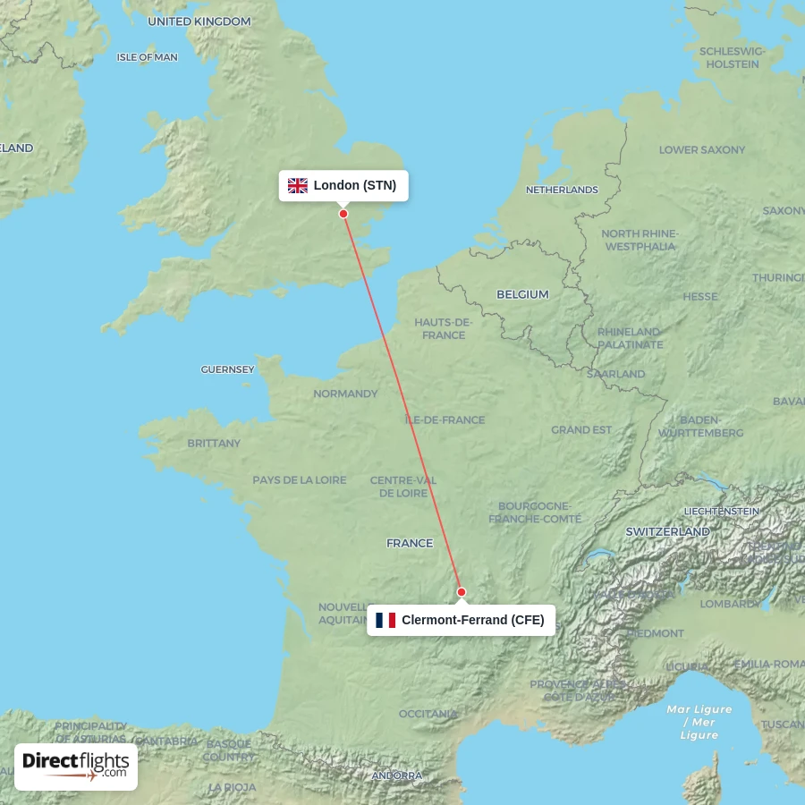 STN - CFE route map