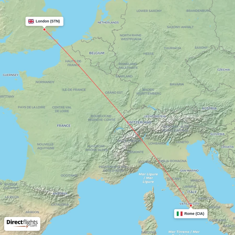 STN - CIA route map
