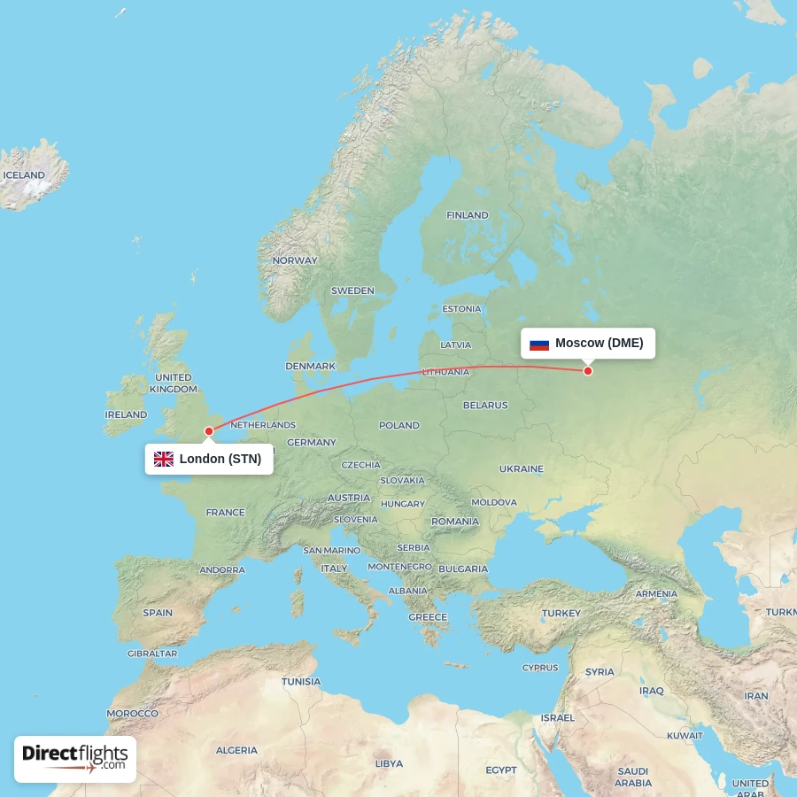 STN - DME route map