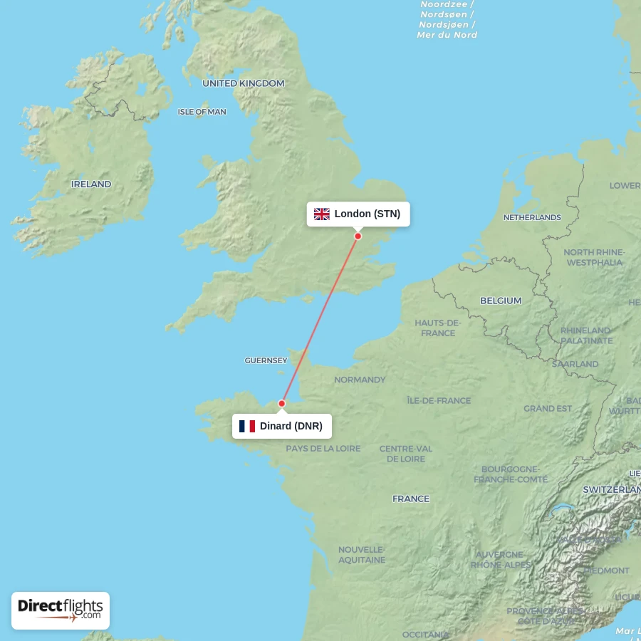 STN - DNR route map