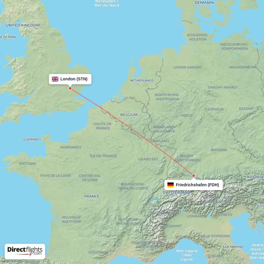 STN - FDH route map