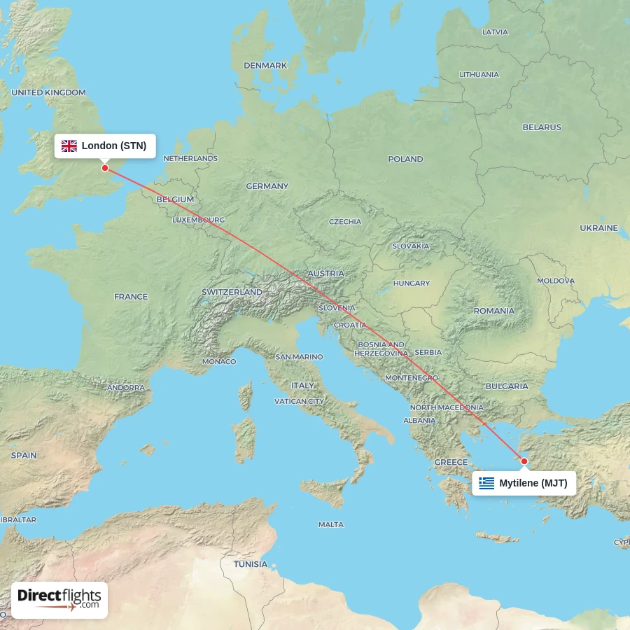 STN - MJT route map