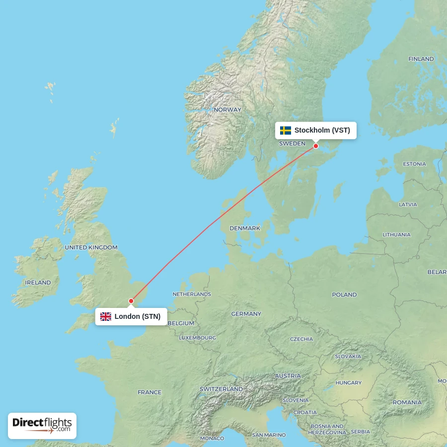 STN - VST route map