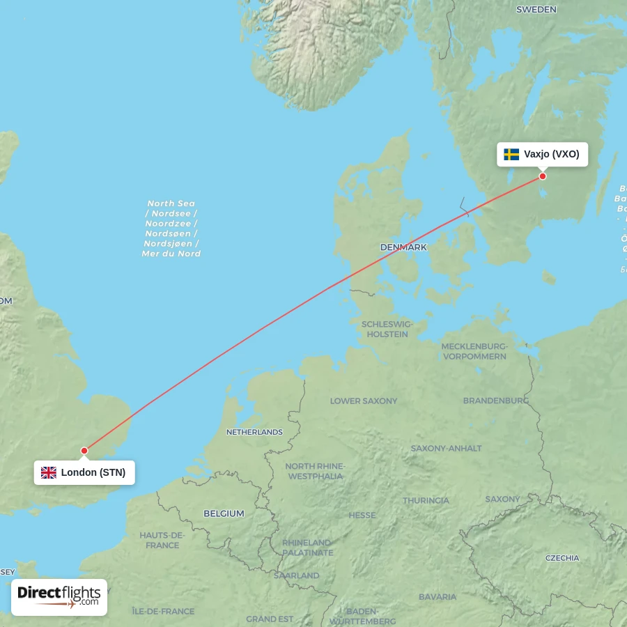 STN - VXO route map