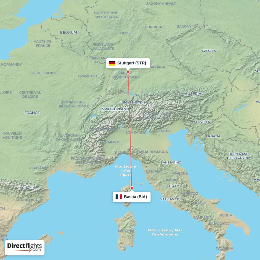 STR - BIA route map