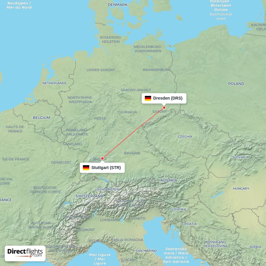 STR - DRS route map