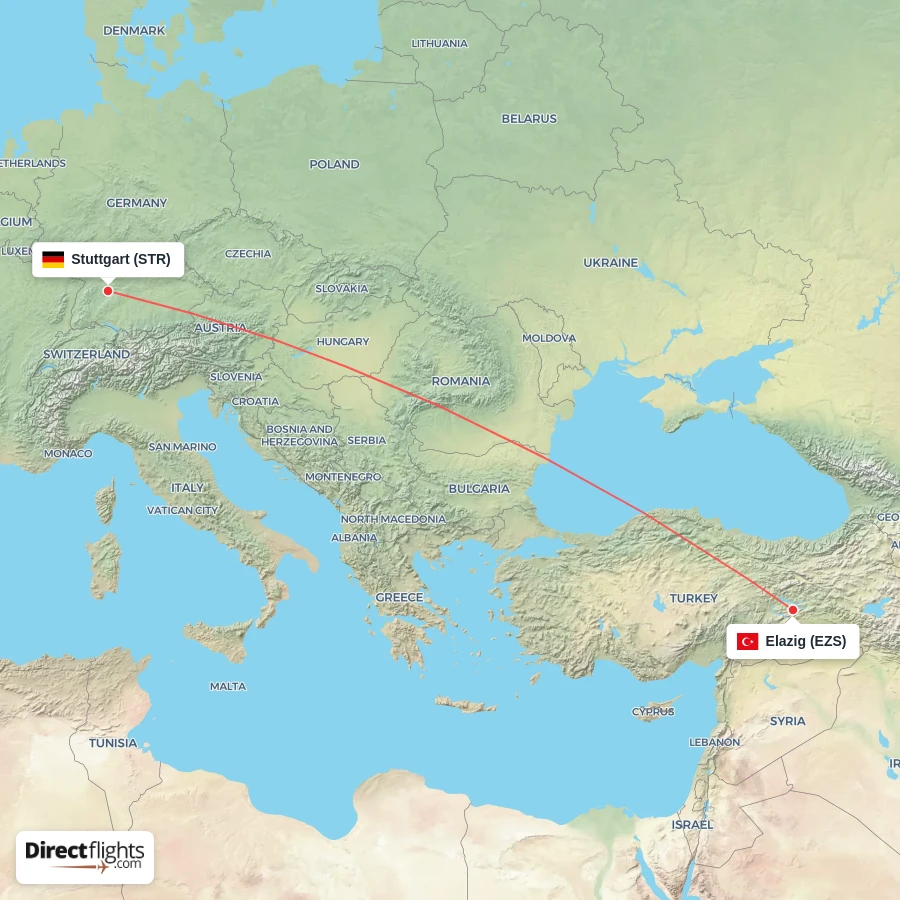 STR - EZS route map