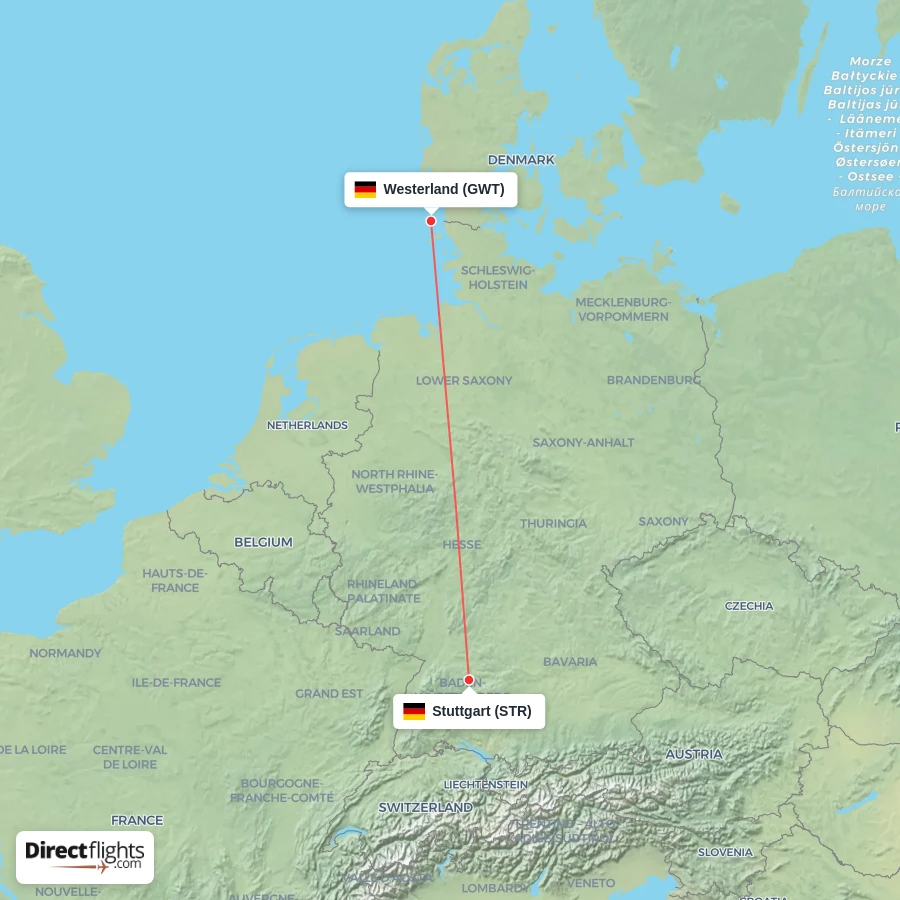 STR - GWT route map