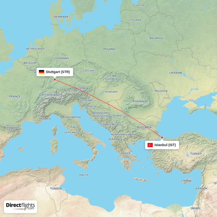 STR - IST route map
