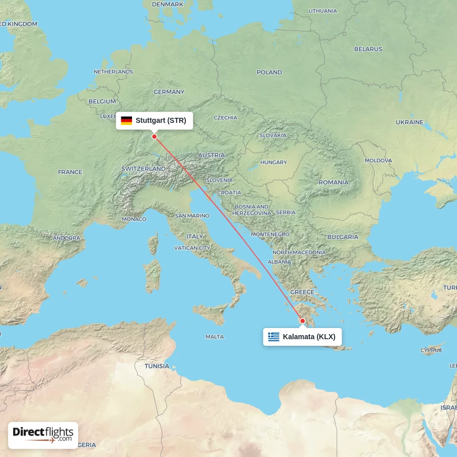 STR - KLX route map