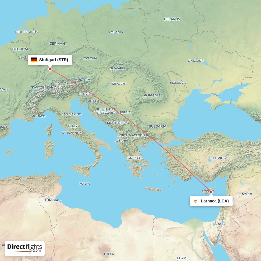 STR - LCA route map