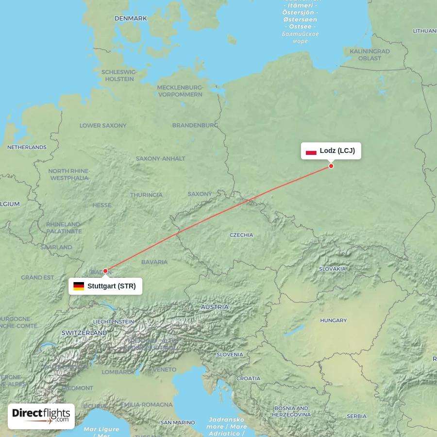 STR - LCJ route map
