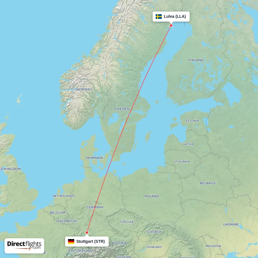 STR - LLA route map