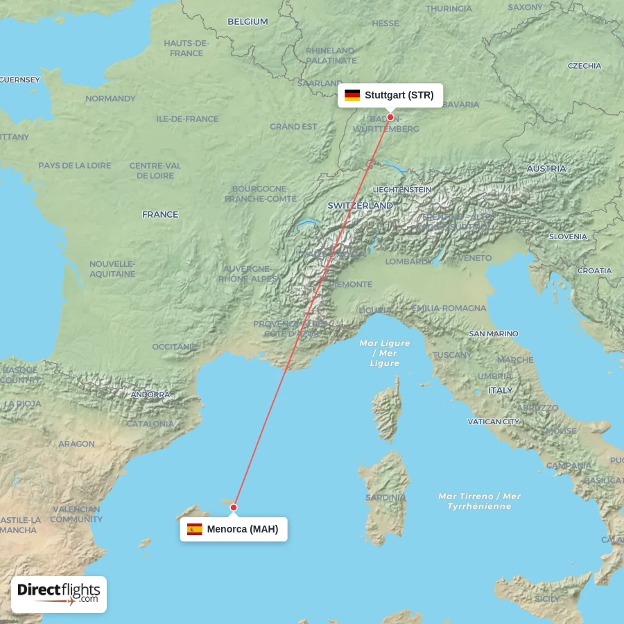 STR - MAH route map