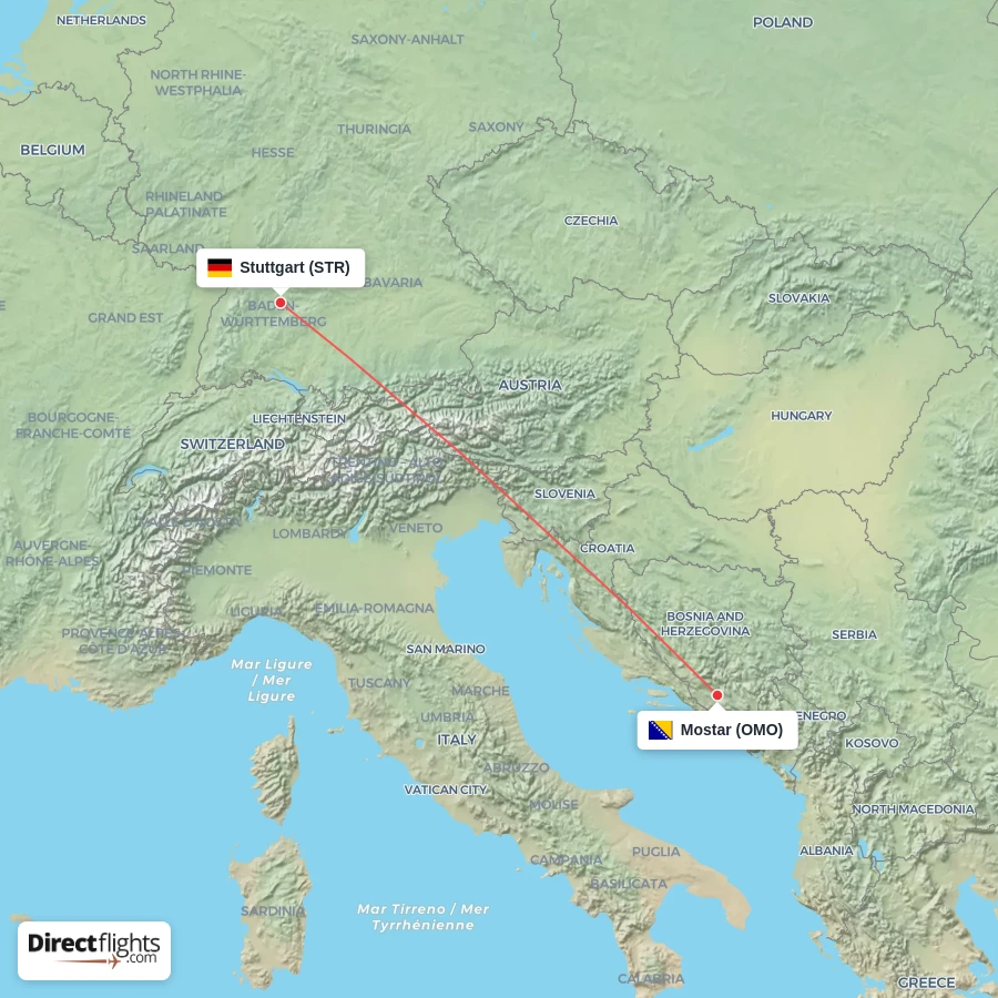 STR - OMO route map