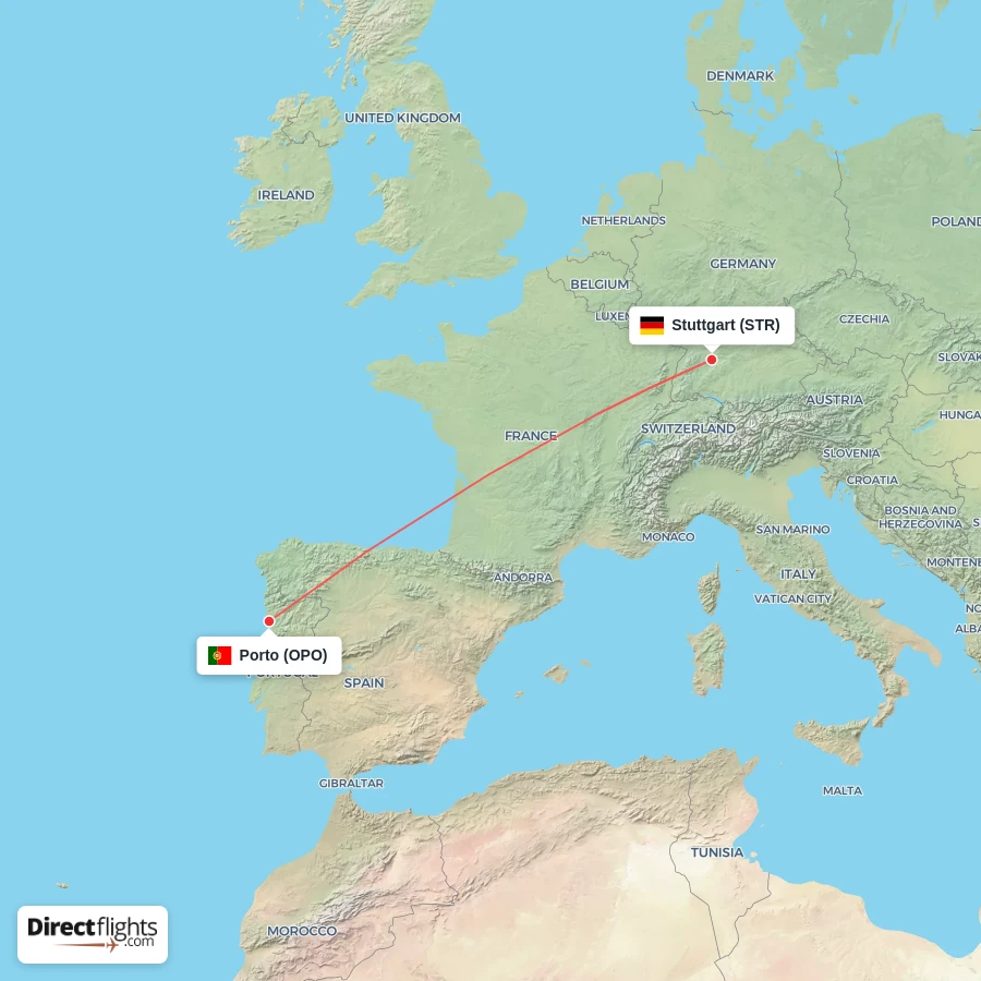 STR - OPO route map