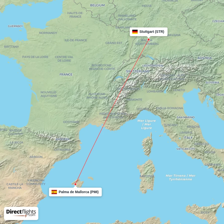 STR - PMI route map