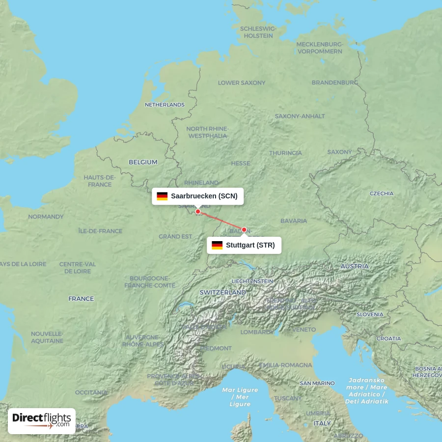 STR - SCN route map
