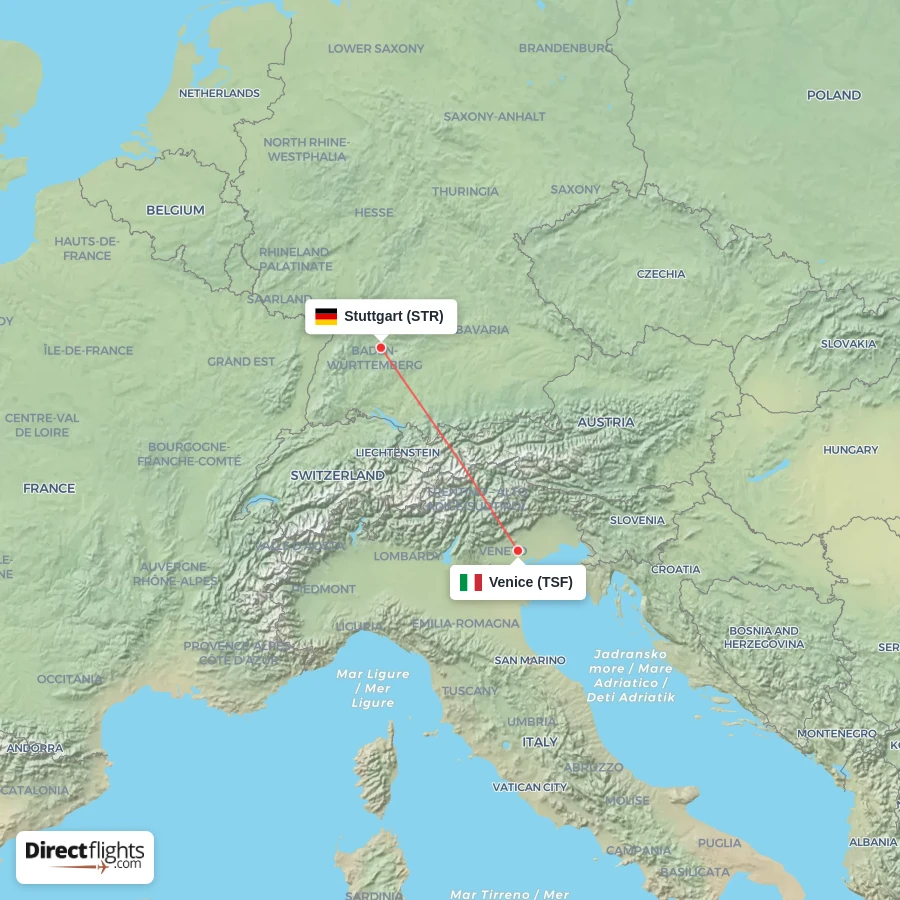 STR - TSF route map