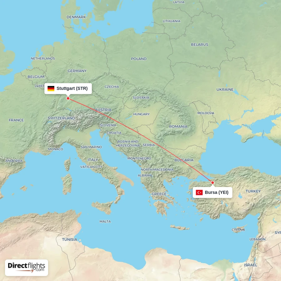 STR - YEI route map
