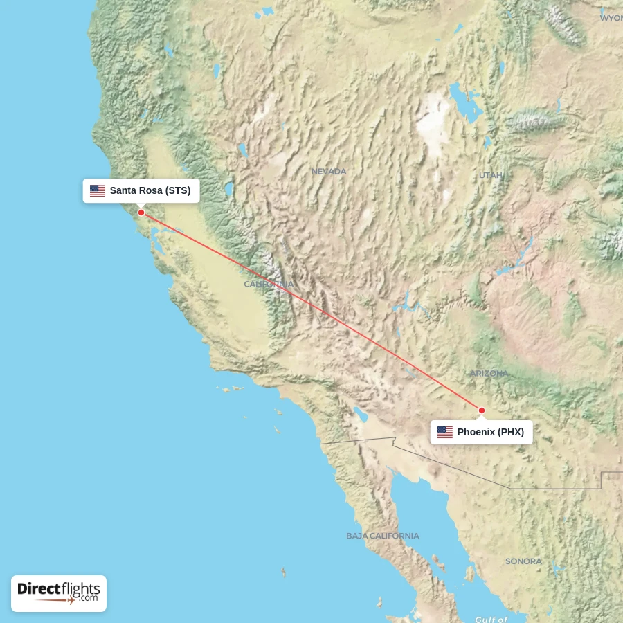 STS - PHX route map
