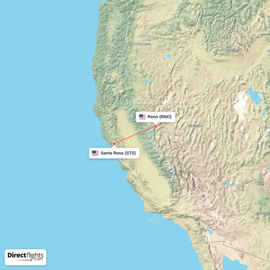STS - RNO route map
