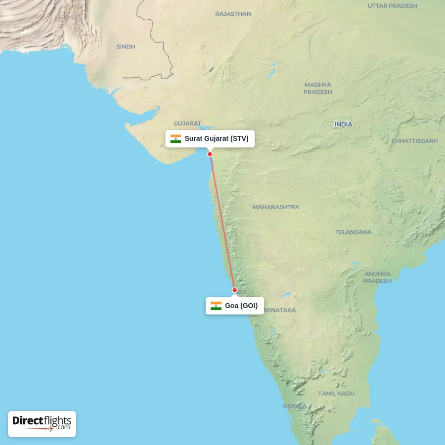 STV - GOI route map