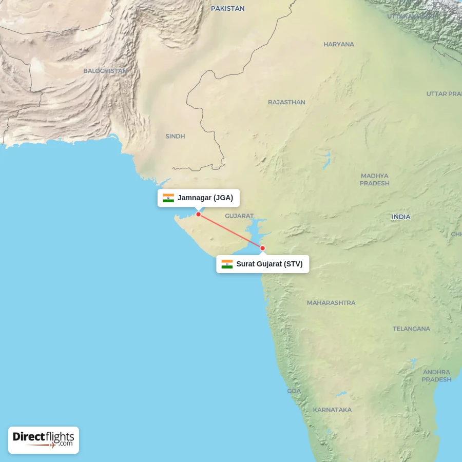 STV - JGA route map