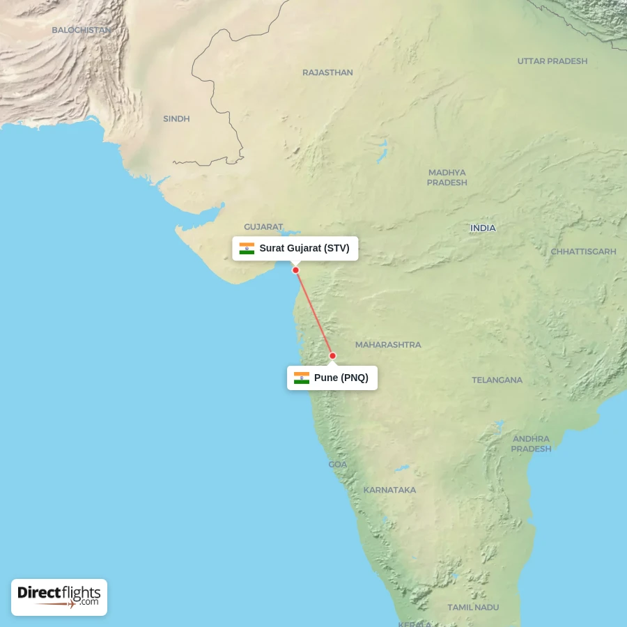 STV - PNQ route map