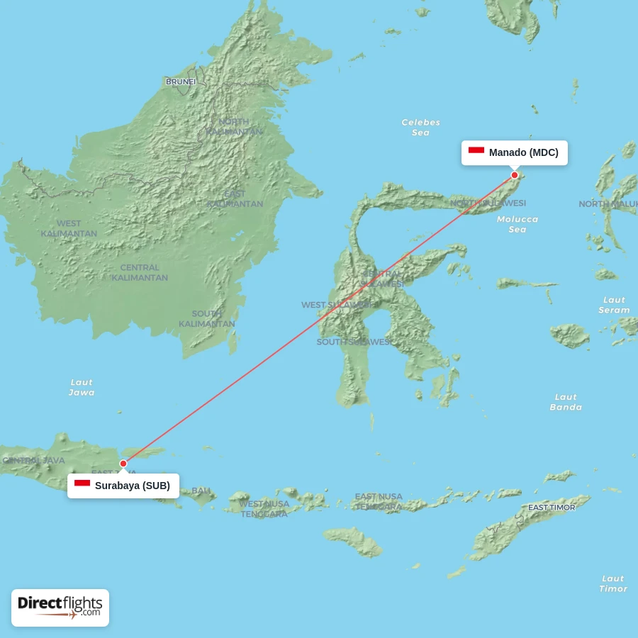 SUB - MDC route map