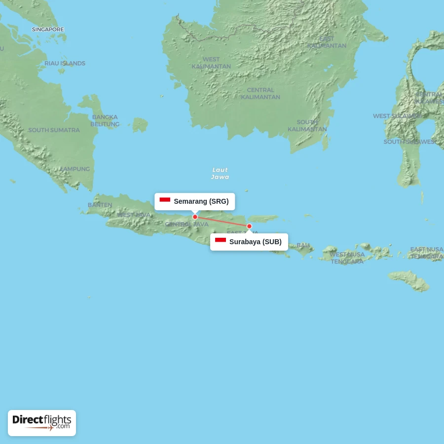 SUB - SRG route map