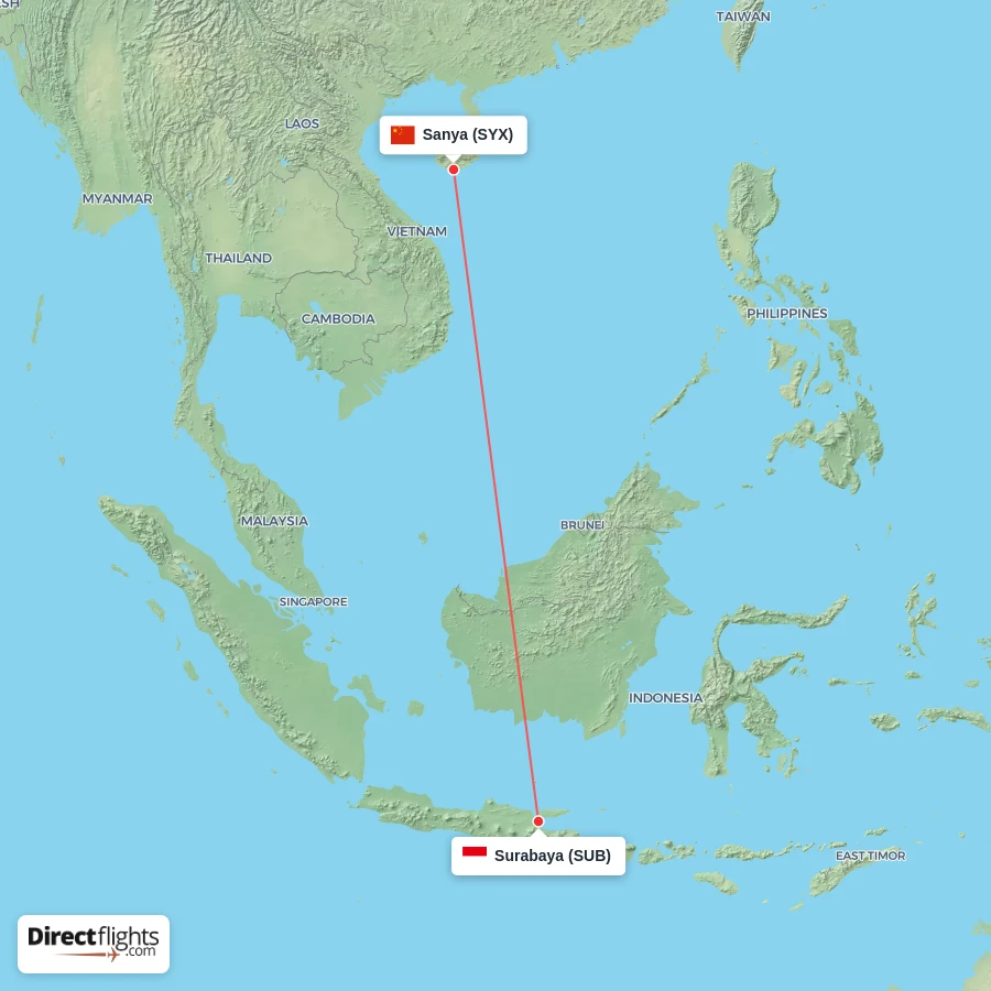 SUB - SYX route map