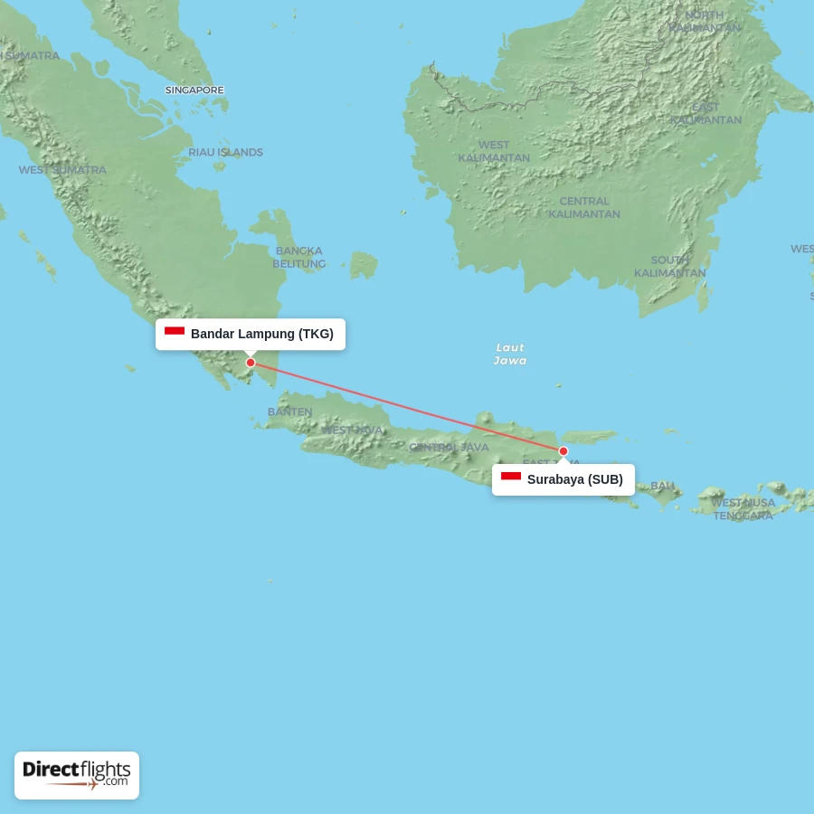 SUB - TKG route map