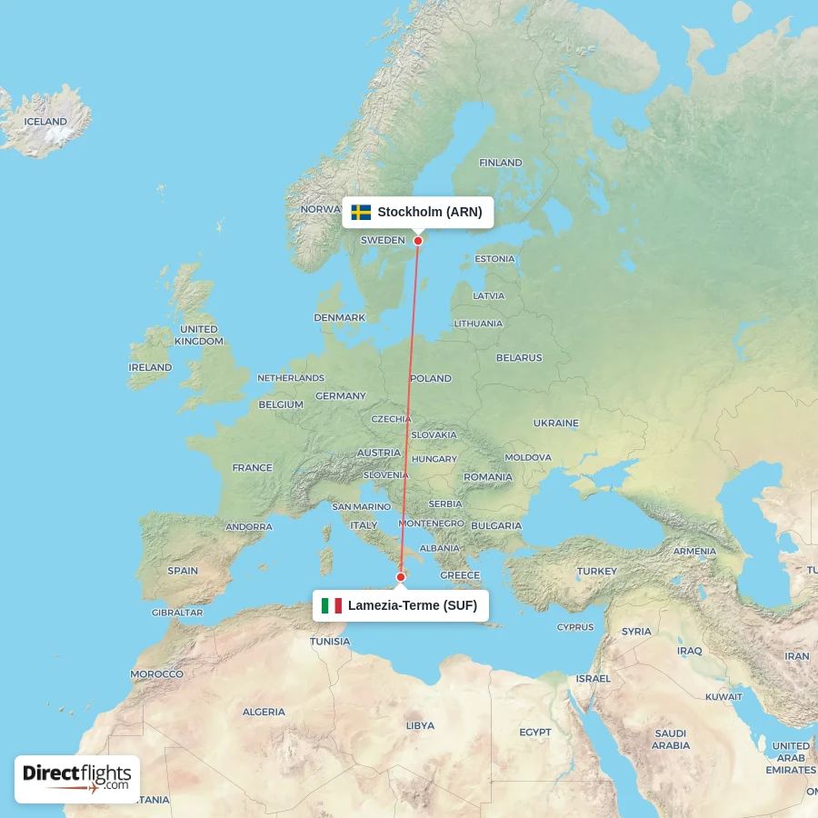 SUF - ARN route map