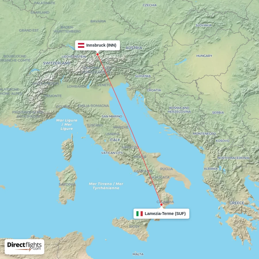 SUF - INN route map