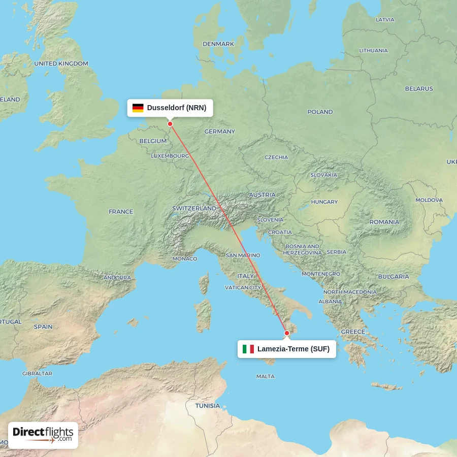 SUF - NRN route map
