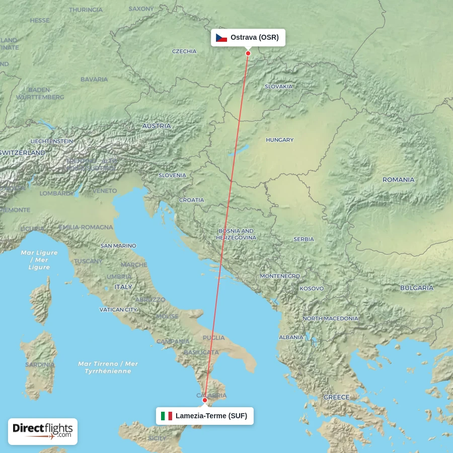 SUF - OSR route map