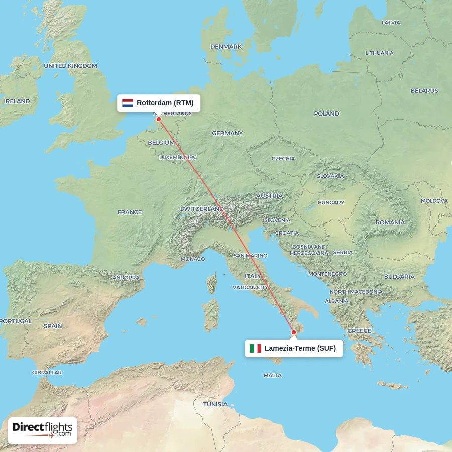 SUF - RTM route map