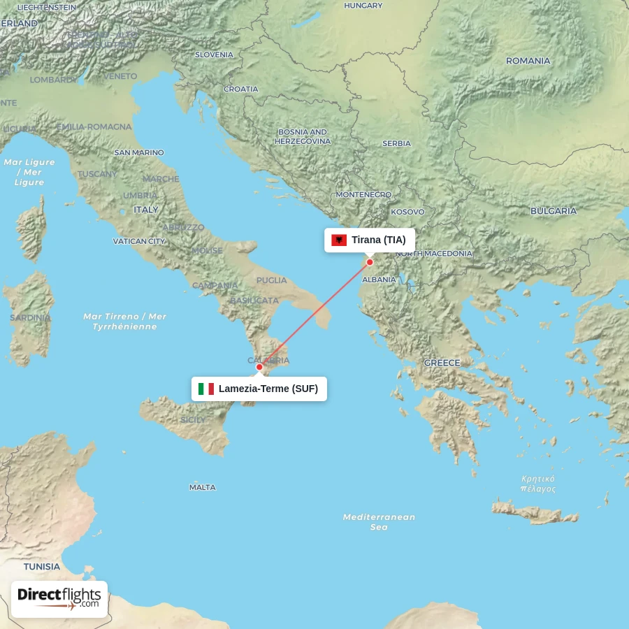 SUF - TIA route map