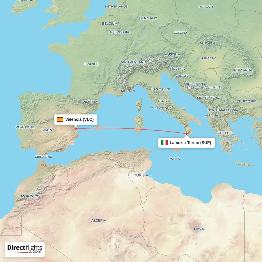 SUF - VLC route map