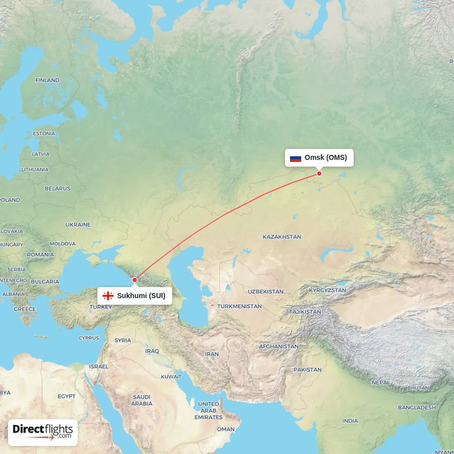 SUI - OMS route map